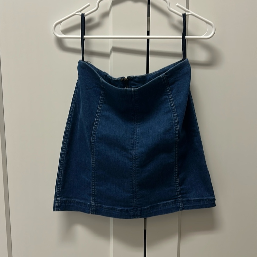 Free People Denim Mini Skirt, Size 8